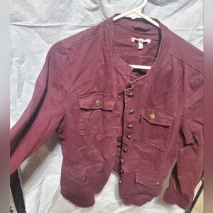 Maurices button down jean jacket size M